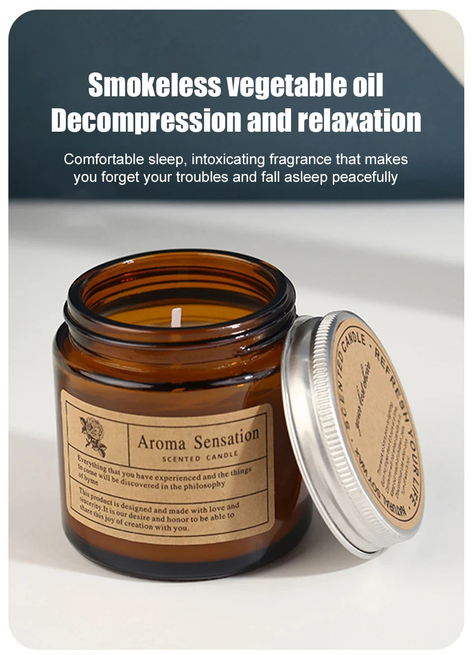 Scented Candles Smokeless Soy Candle Essential Oil Aromatic Candle Luxury - Your Ritual Hub 