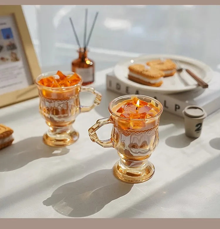 Kaffeformade doftljus i sojavax
