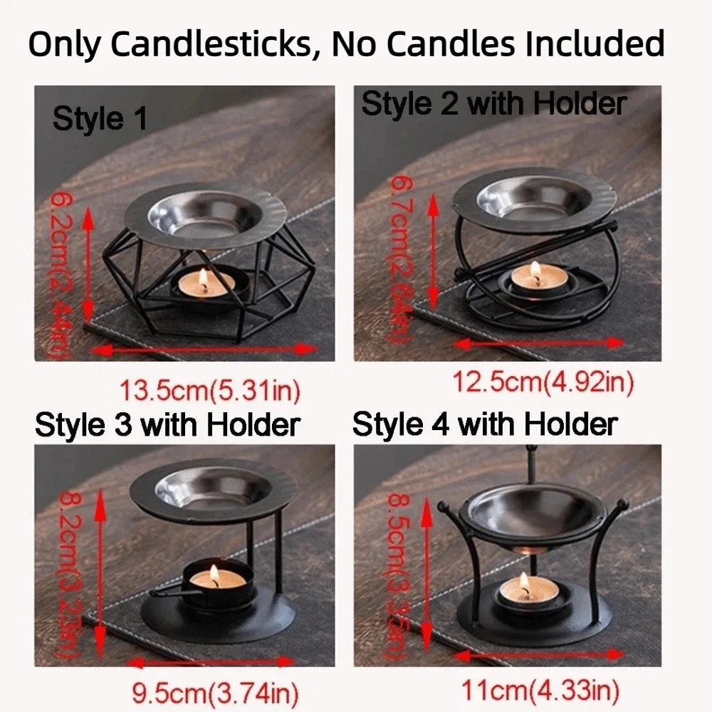 Retro Polygon Metal Aromatherapy Oil Burner