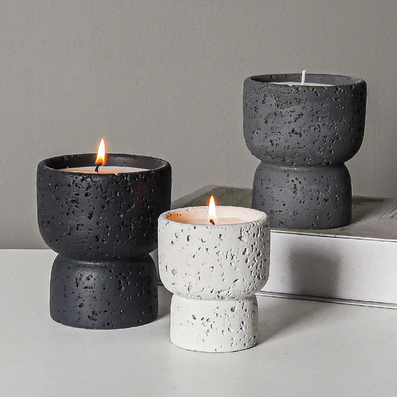 European style simple cement household scented candle empty cup - Your Ritual Hub 