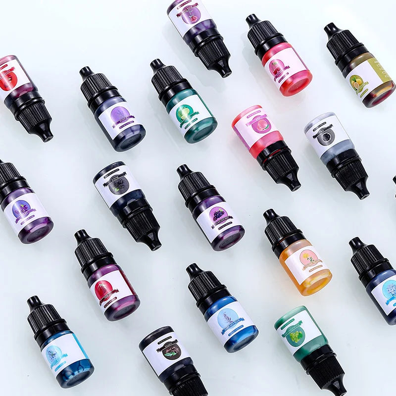 24-Color Resin Pigment Set for Epoxy Crafts