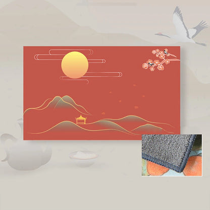 Premium Retro Painted Tea Cloth — 30×18cm
