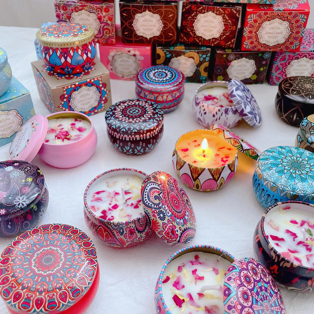 Dried Flower Soy Wax Scented Candle - Your Ritual Hub 