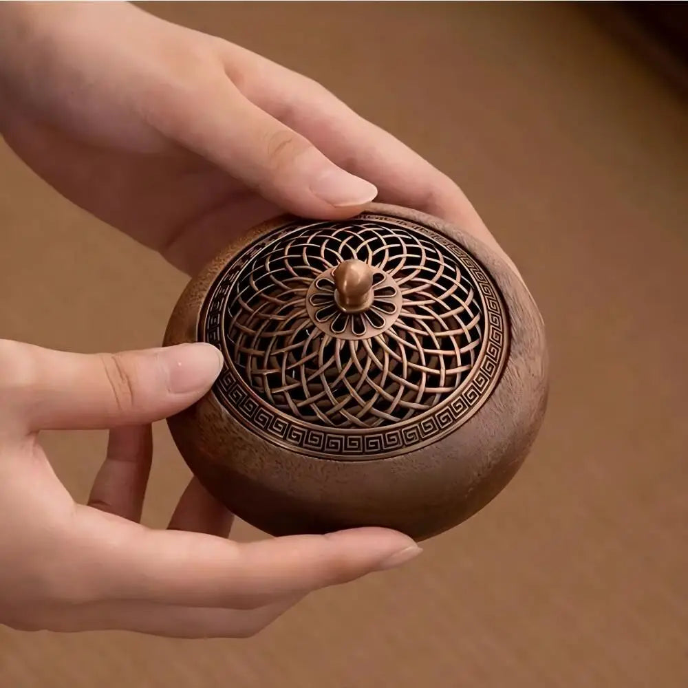 Solid Wood Pan Incense Burner Tray - Your Ritual Hub 