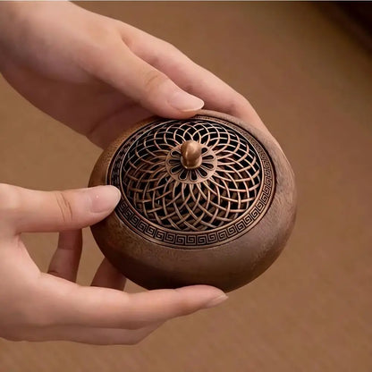 Solid Wood Pan Incense Burner Tray