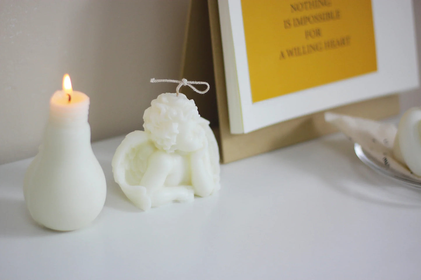 Cupid Angel Scented Soy Wax Candle — Decorative Art