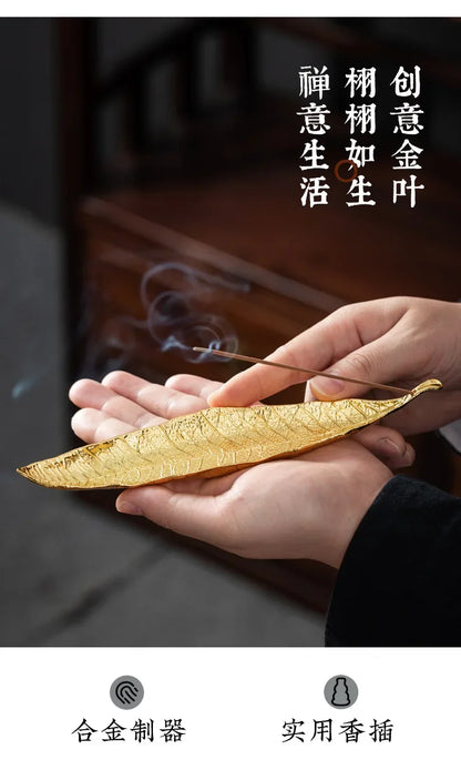 Long Leaf Ash Catcher Incense Holder