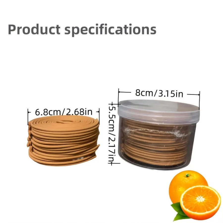 20/50/100 pieces of fruit flavored orange flavored incense plate, burning for about 3-4 hours, suitable for home - Your Ritual Hub 