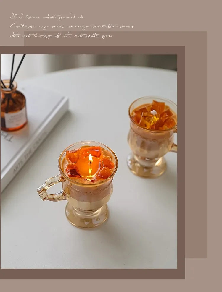Kaffeformade doftljus i sojavax