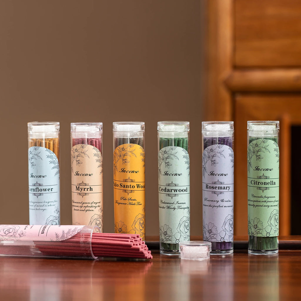 Natural Scent Incense Sticks – 40 pcs | 9 cm Wooden Sticks