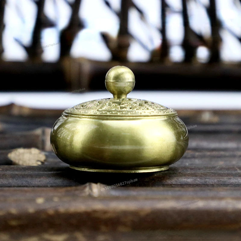 Lotus-Räuchergefäß – Archaische Kupferlegierung, 6 Varianten