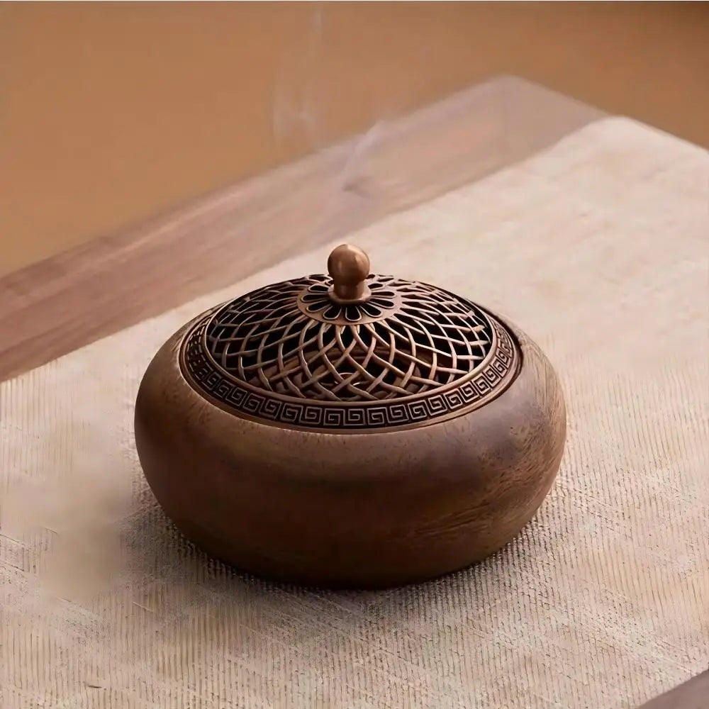Solid Wood Pan Incense Burner Tray - Your Ritual Hub 