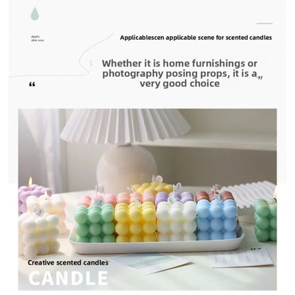 Bubble Cube Scented Soy Wax Candle