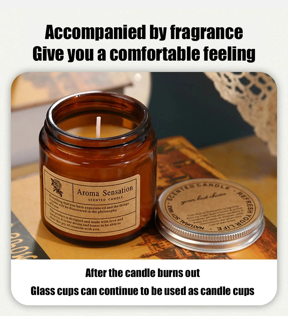 Scented Candles Smokeless Soy Candle Essential Oil Aromatic Candle Luxury - Your Ritual Hub 