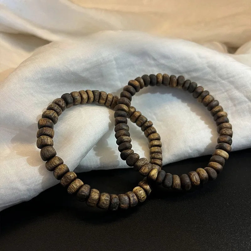 9A Grade Agarwood Oudh Prayer Bracelet – Arabian Luxury Incense Scent | Soul Purification