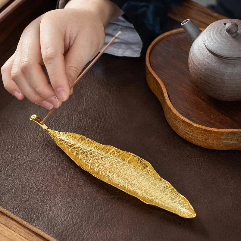 Long Leaf Ash Catcher Incense Holder