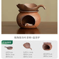 Handmade Ceramic Tea Warmer Stove – Coarse Pottery Alcohol Burner Stand