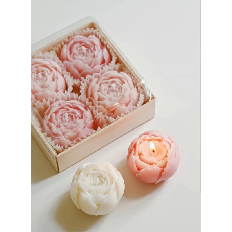 Rosblommasoyavaxljusset