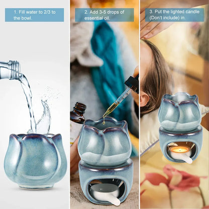 Tulip Ceramic Aromatherapy Oil Burner