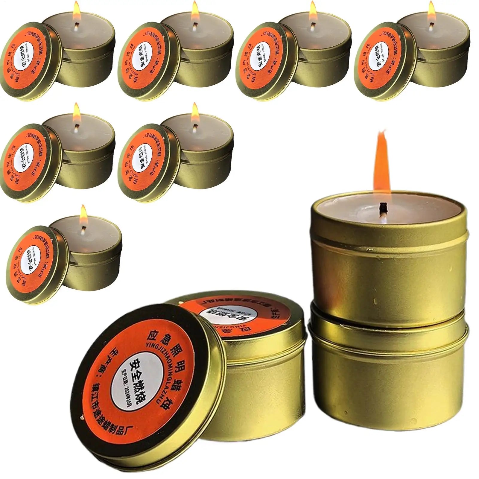 Emergency Candles Set of 10 Odorless Long Burning Candles - Your Ritual Hub 