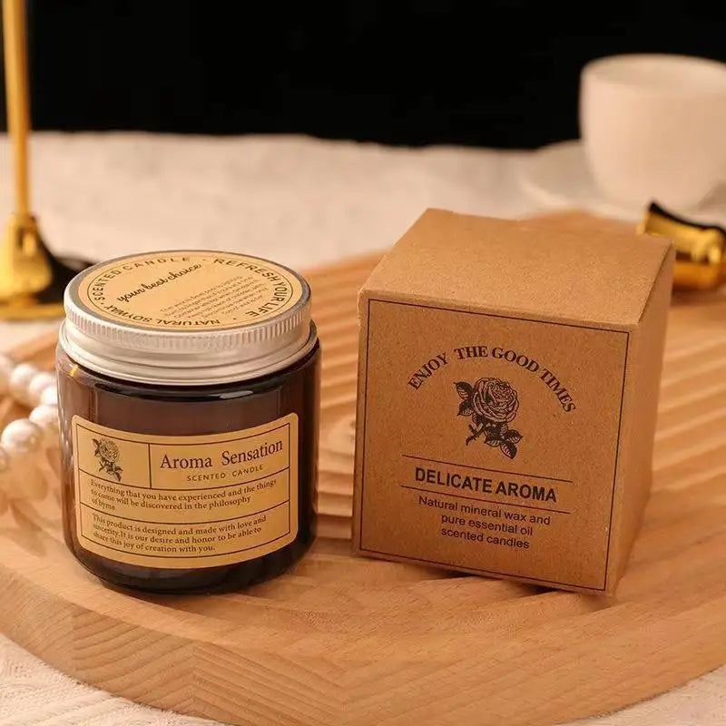 Handmade Soy Wax Scented Candle in Glass Cup — Gift