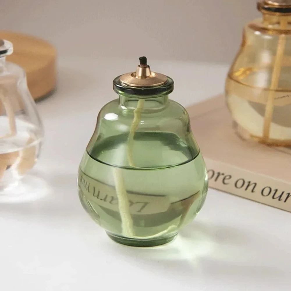 Creative Aromatherapy Candles Glass Coloful Small Oil Lamps