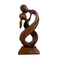 "Kiss Me" Romantische Liebesstatue, Umarmung, Harz, abstrakt, moderne Kunstskulptur, dekoratives Heim-Geschenk, 26x11 cm