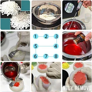 Winged Flower Candle Silicone Mold DIY - Your Ritual Hub 