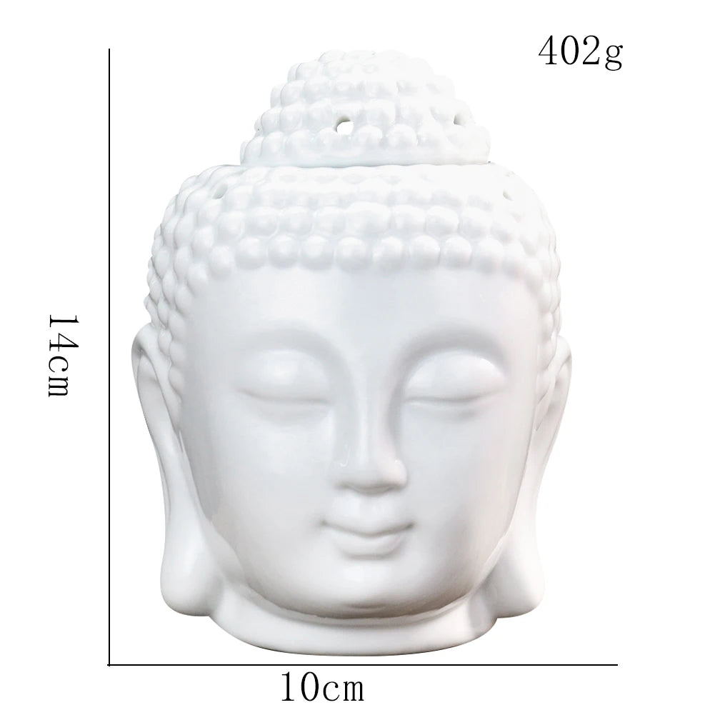Ceramic Buddha Head Aromatherapy Oil Burner