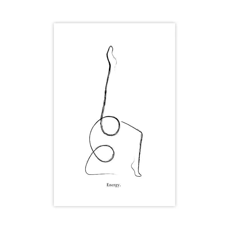 Yoga Wall Art Print Meditation Poster Yoga Symbol Breath Quote - Your Ritual Hub 