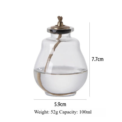 Creative Aromatherapy Candles Glass Coloful Small Oil Lamps