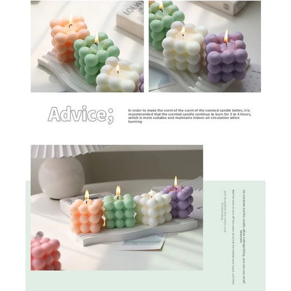 Bubble Cube Scented Soy Wax Candle