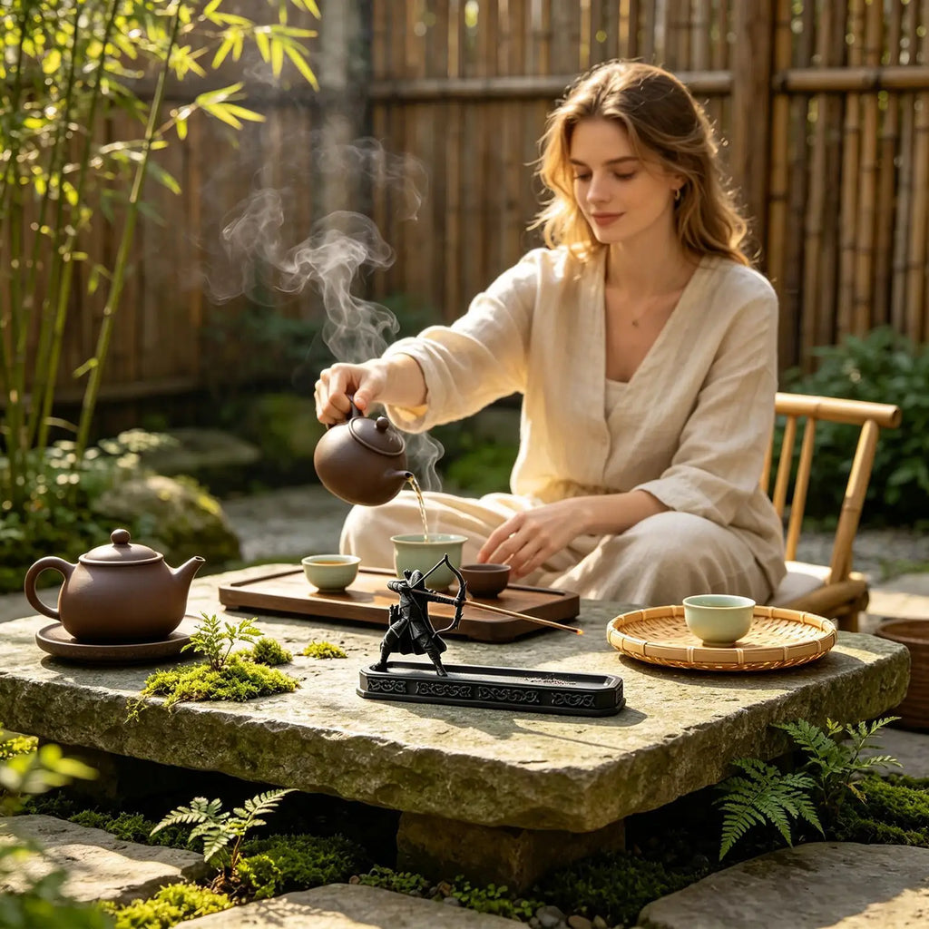 Fantasy Archer Incense Holder – 3D Printed Stick & Cone Burner | Spiritual Home Decor