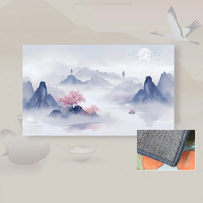Premium Retro Painted Tea Cloth — 30×18cm