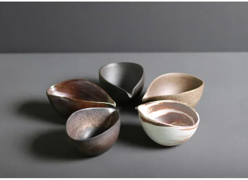 Japanese Coarse Pottery Matcha Bowl