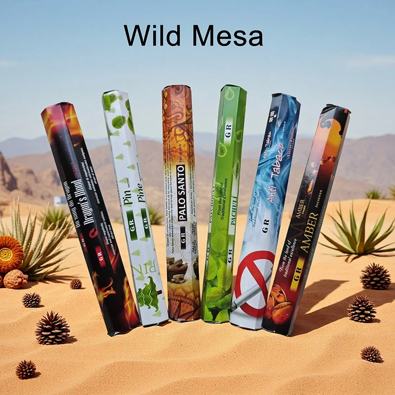 6 Sets of 120 Indian Incense Sticks Palo Santo Lavender Jasmine Meditation Fresh Air Scent Aroma Home Long-Lasting Fragrance - Your Ritual Hub 