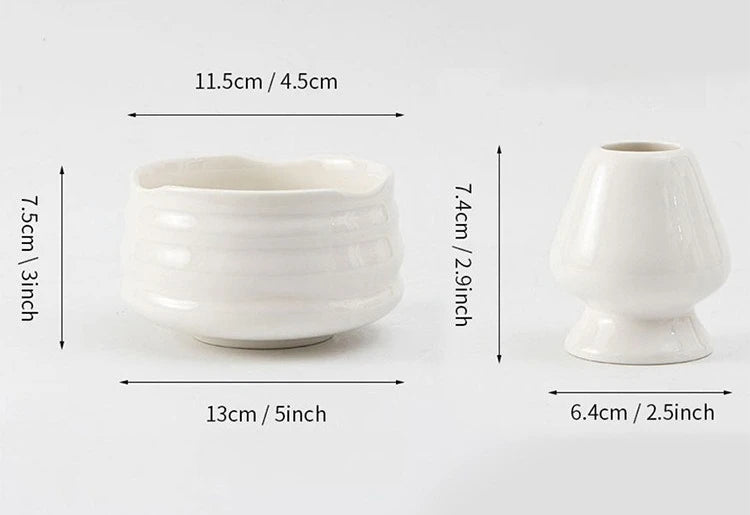 5-Piece Spotted Day-Style Matcha Blender Set