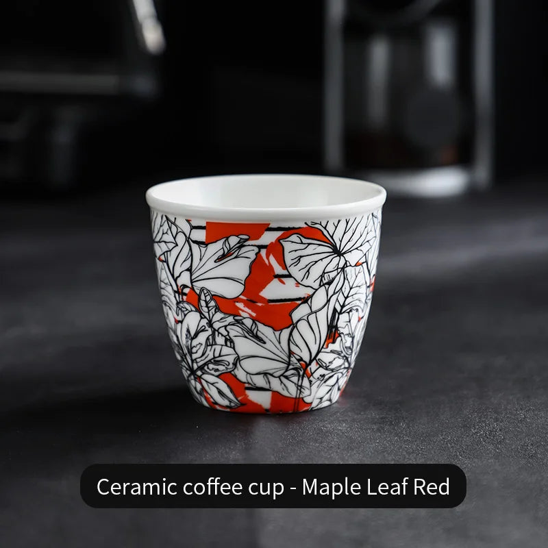 BINCOO Ceramic Coffee Cup Jungle Flower Series - Your Ritual Hub 
