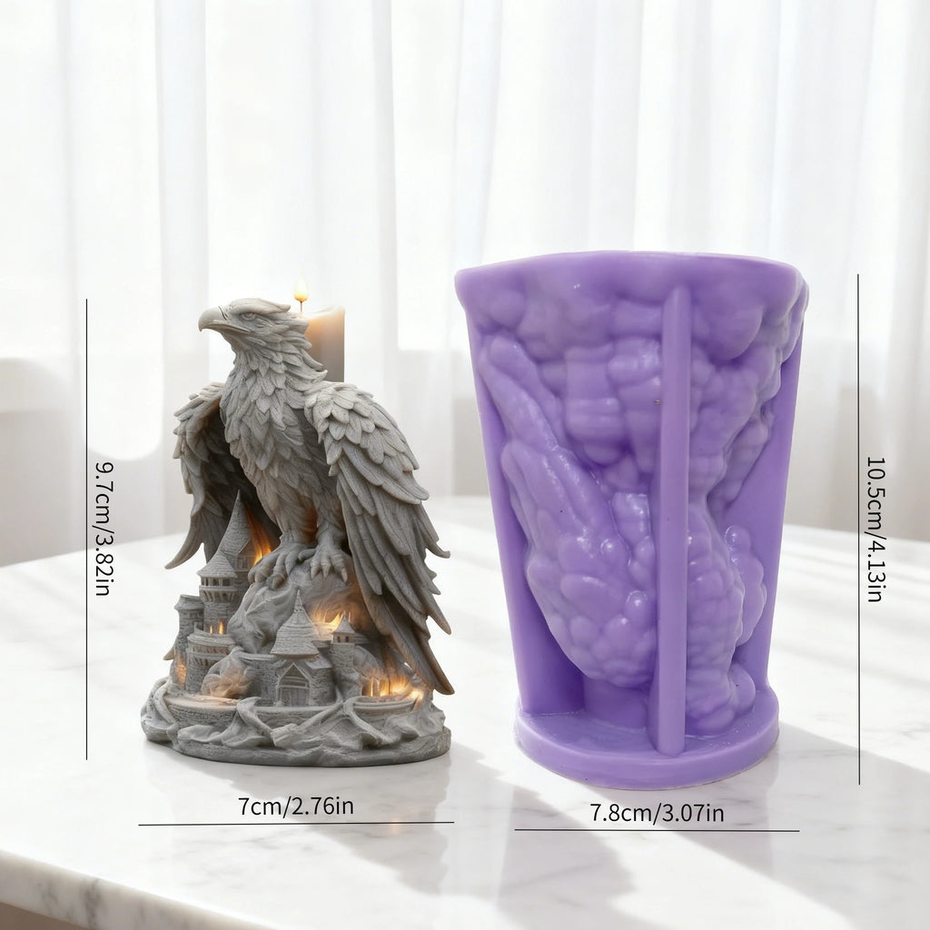 Eagle Castle Art Candle Mold - Your Ritual Hub 