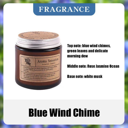 Handmade Aromatic Soy Wax Candle in Glass