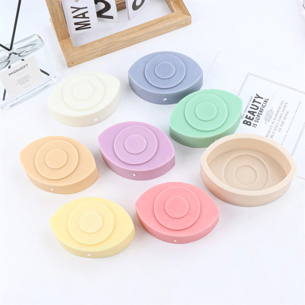 3D Evil Eye Candle Silicone Mold Psychic Geometric Art - Your Ritual Hub 