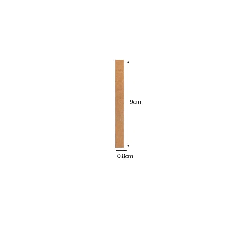 50-Pack Wooden Candle Wicks — Multi-Size with Sustainer Tabs