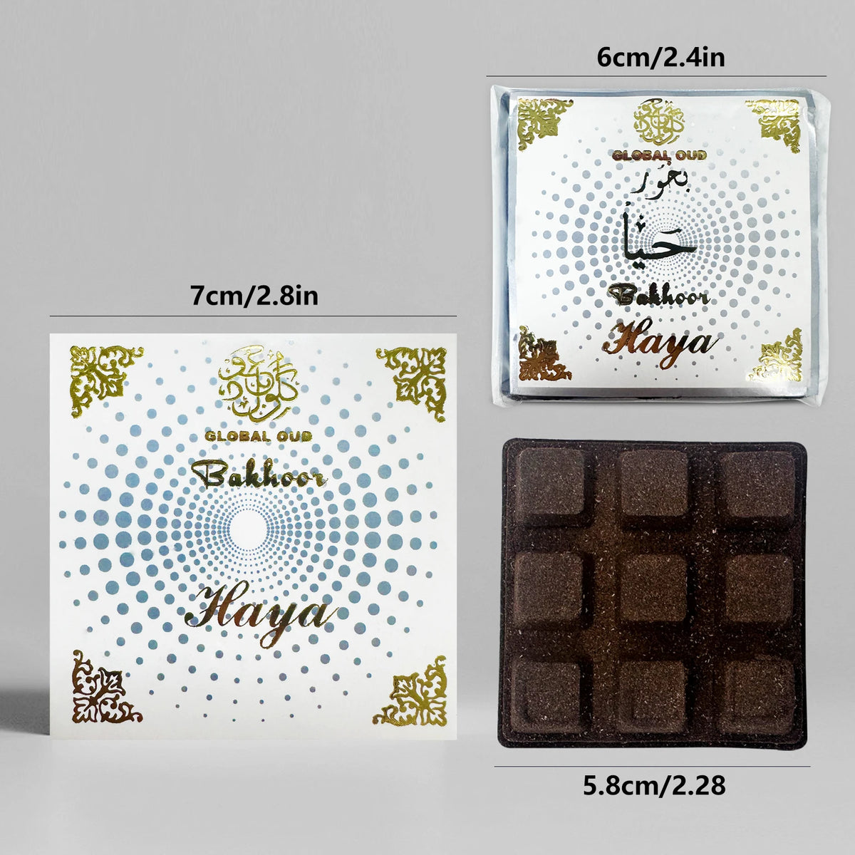 Arabian Bakhoor Incense Blocks – 5 Scent Blends, 41g