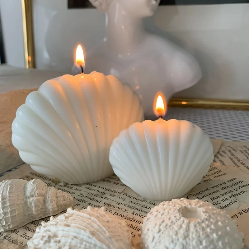 1pc 3D Shell Silicone Scented Candle Mold for DIY Aromatherapy Wax and Clay Crafts - Your Ritual Hub 