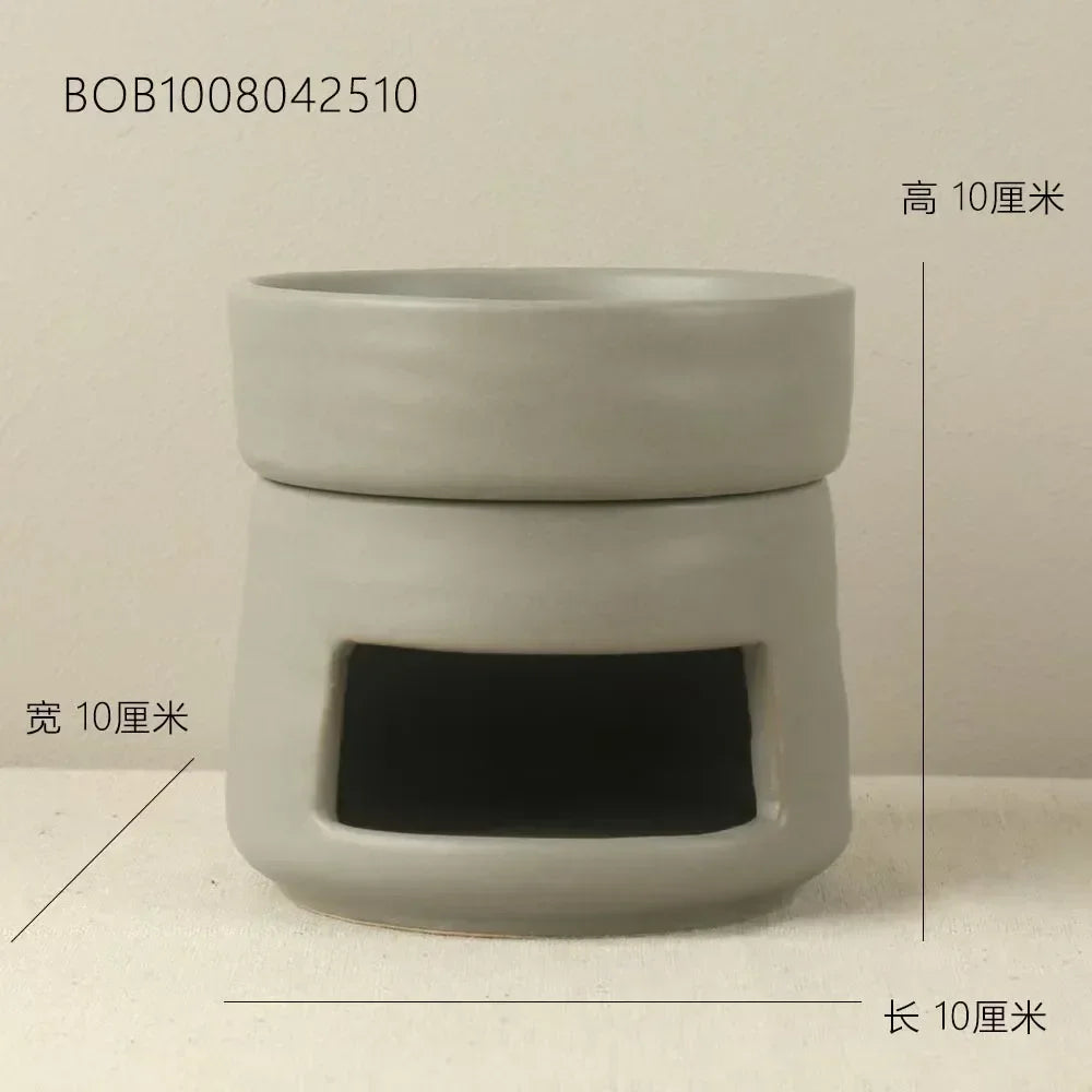 Exquisite ceramic craftsmanship candle holder wax oil burner - Your Ritual Hub 