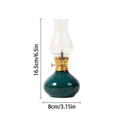 Traditional Ceramic Butter Oil Lamp - Aromatic Incense Burner and Ambient Night Light