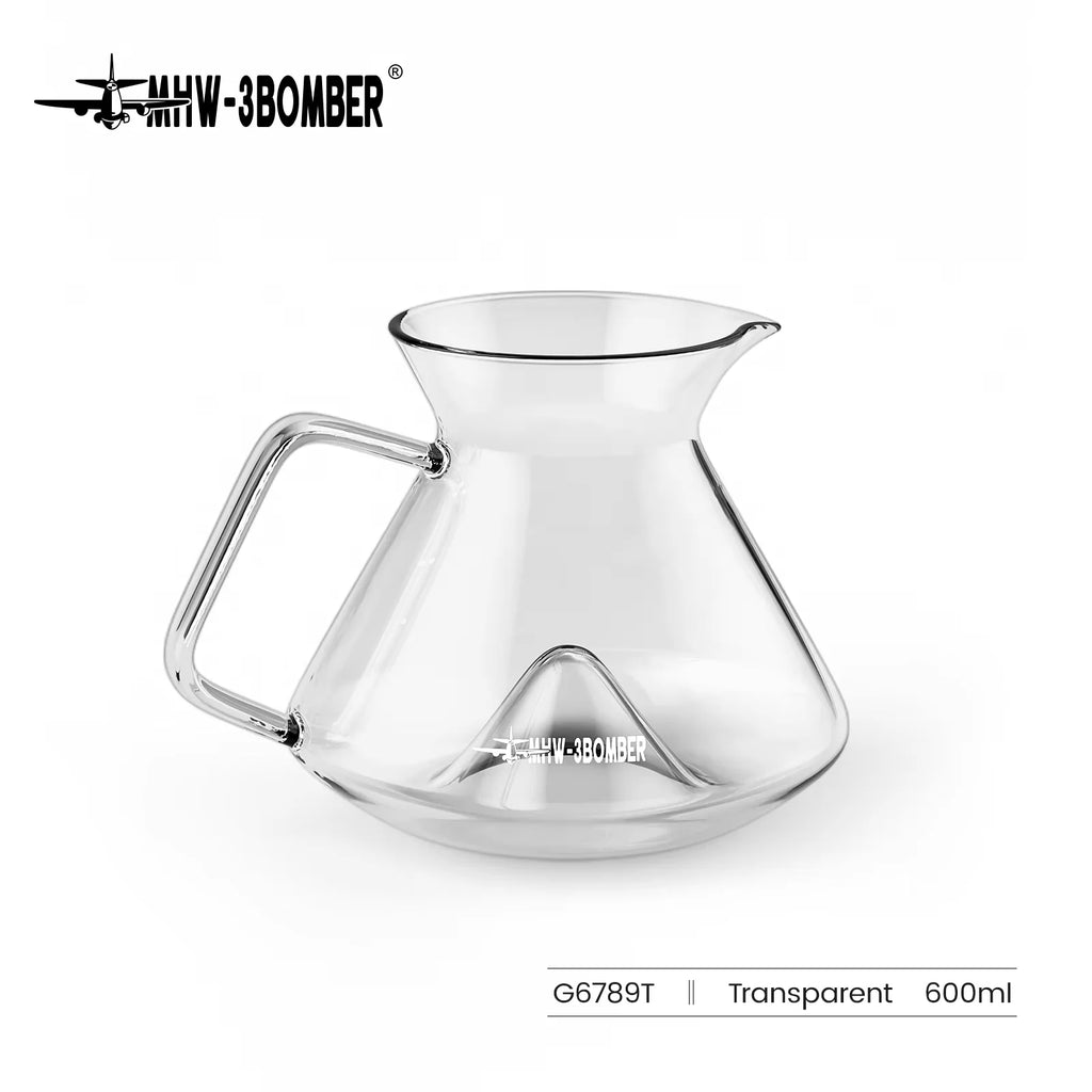 Hill Coffee Server | Pour-Over Glass Coffee Carafe | 360ml & 600ml