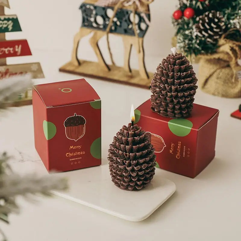 Christmas Pinecone Scented Candles Atmosphere Gifts - Your Ritual Hub 