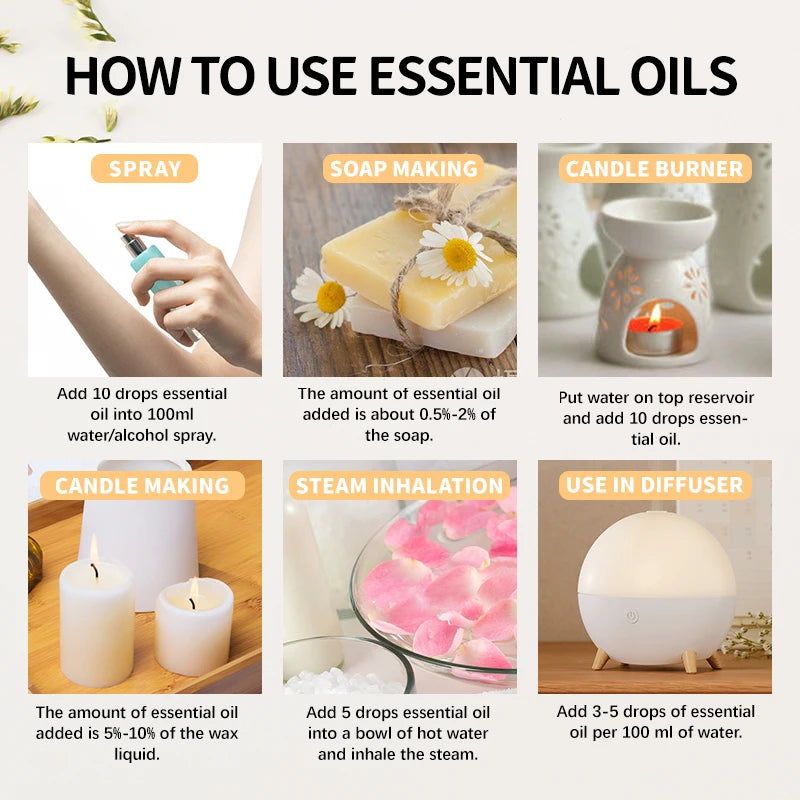 10ml Essential Oil Organic Plant 33 FLAVOR DIY