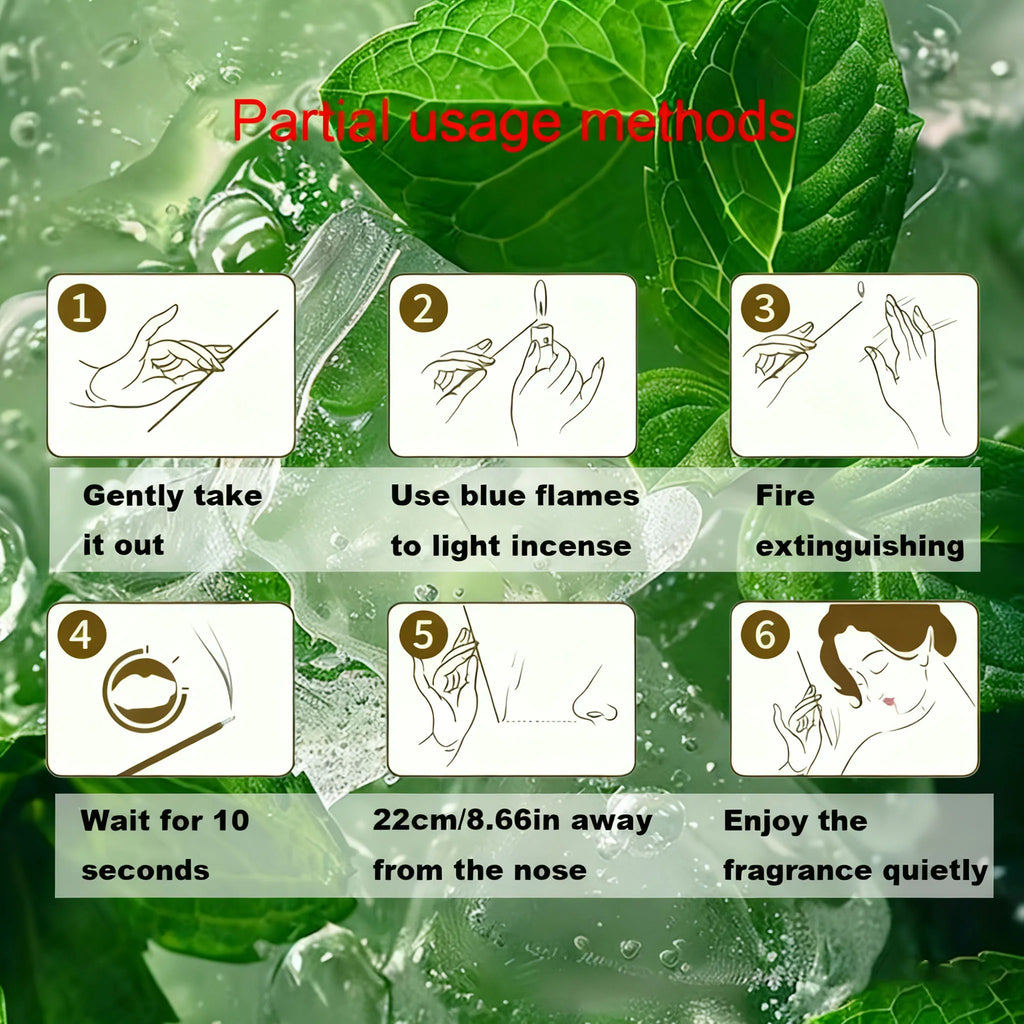 Fresh Mint Aromatherapy Incense Sticks